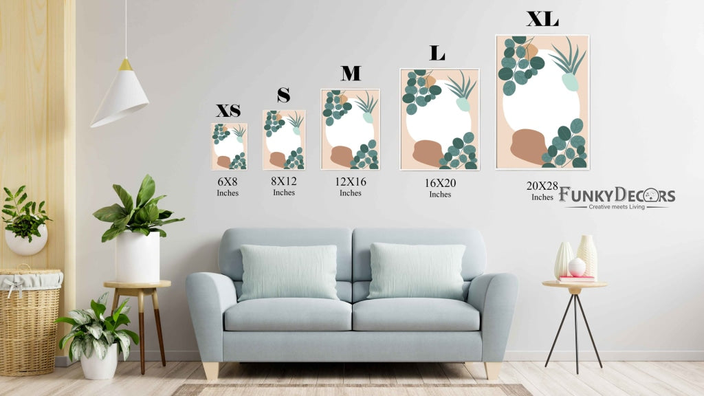 The Shade Of Green - Minimal Art Frame For Wall Decor- Funkydecors Posters Prints & Visual Artwork