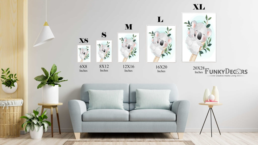 The Sleeping Panda - Nursery Art Frame For Wall Decor- Funkydecors Posters Prints & Visual Artwork