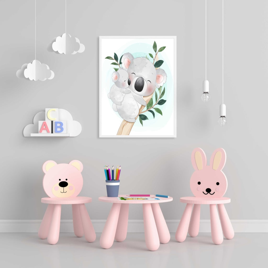 The Sleeping Panda - Nursery Art Frame For Wall Decor- Funkydecors Xs / White Posters Prints &