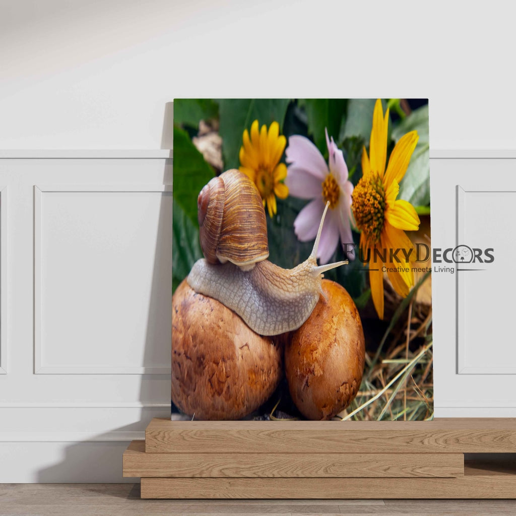 The Sluggish Snail - Animal Art Frame For Wall Decor- Funkydecors Posters Prints &amp; Visual Artwork