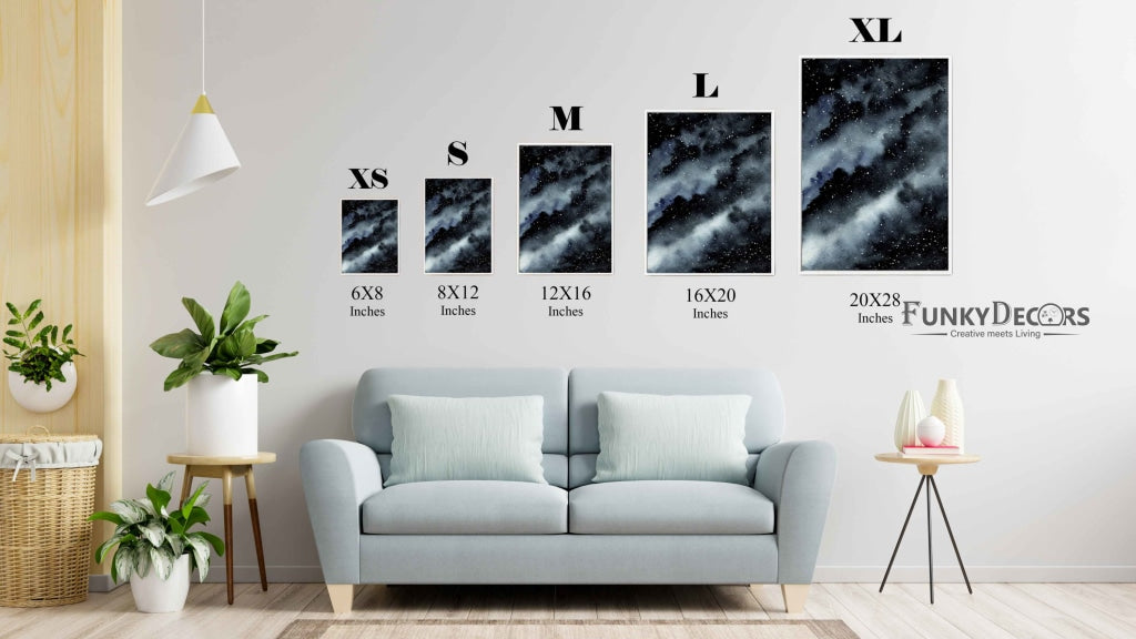 The Smoky Clouds - Nature Art Frame For Wall Decor- Funkydecors Posters Prints &amp; Visual Artwork