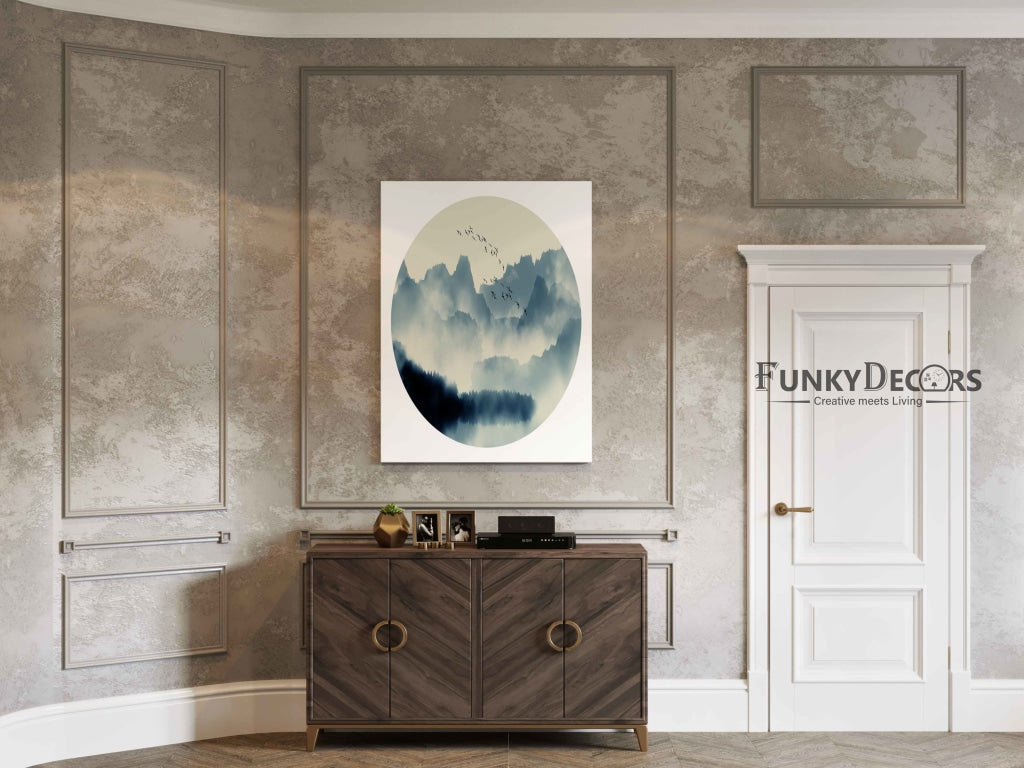 The Smoky View - Nature Art Frame For Wall Decor- Funkydecors Posters Prints & Visual Artwork