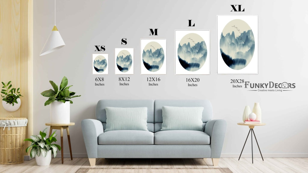 The Smoky View - Nature Art Frame For Wall Decor- Funkydecors Posters Prints & Visual Artwork