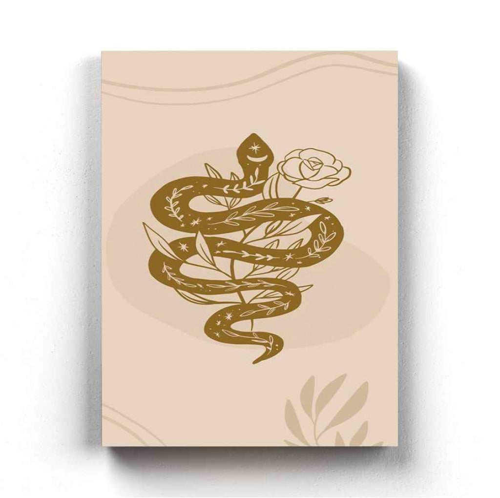 The Snake - Minimal Art Frame For Wall Decor- Funkydecors Xs / Canvas Posters Prints & Visual