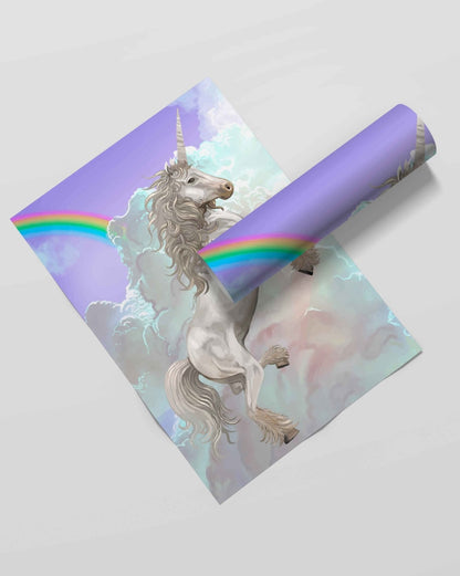 The Sparkling Unicorn - Animal Art Frame For Wall Decor- Funkydecors Xs / Roll Posters Prints &
