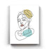 The Story Of Line Art - Women Portrait Frame For Wall Decor- Funkydecors Xs / Canvas Posters Prints