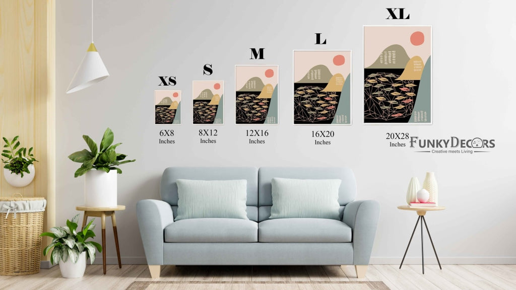 The Stroke - Abstract Art Frame For Wall Decor- Funkydecors Posters Prints & Visual Artwork