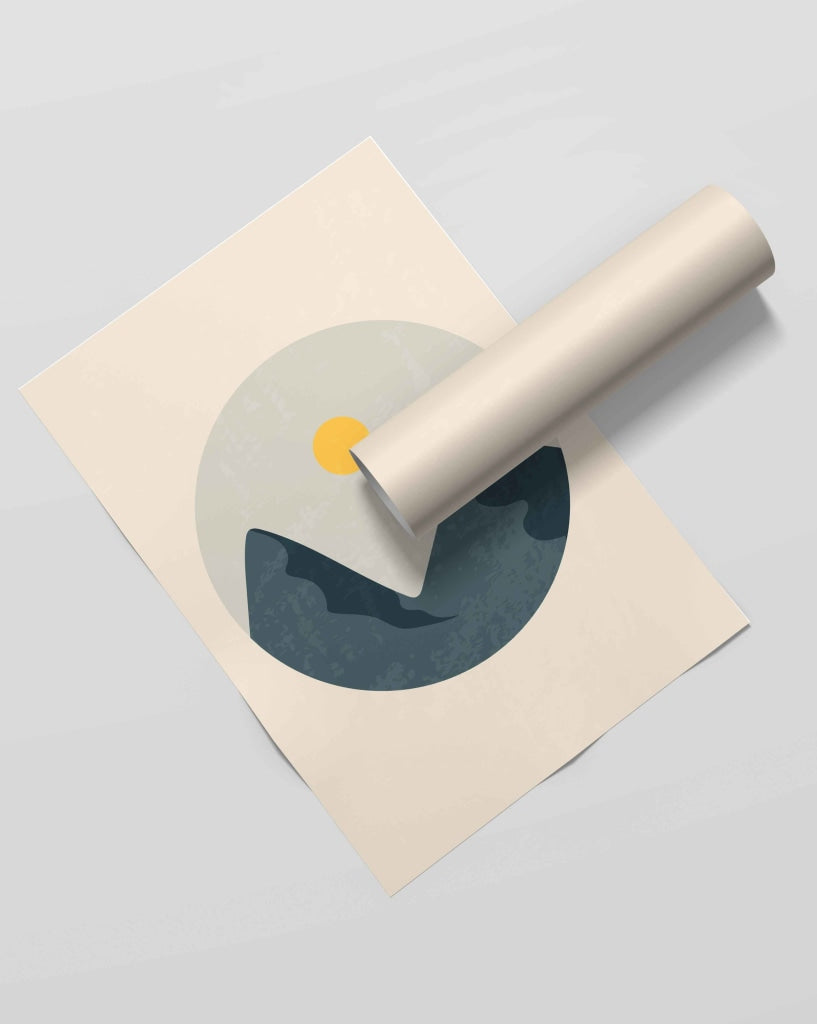 The Sun Art - Nature Frame For Wall Decor- Funkydecors Xs / Roll Posters Prints &amp; Visual Artwork