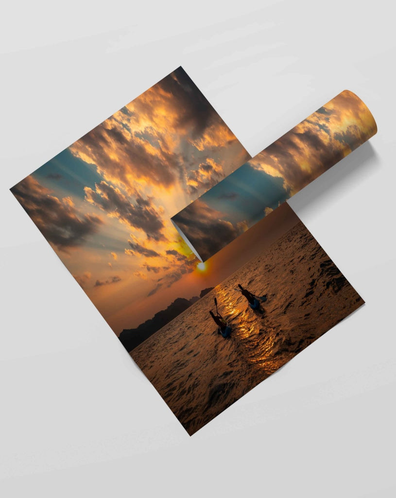 The Sunset Point - Love Art Frame For Wall Decor- Funkydecors Xs / Roll Posters Prints &amp; Visual