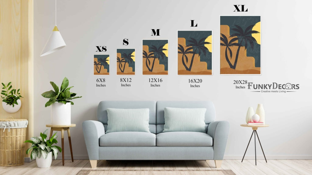 The Sunset Point - Nature Art Frame For Wall Decor- Funkydecors Posters Prints & Visual Artwork