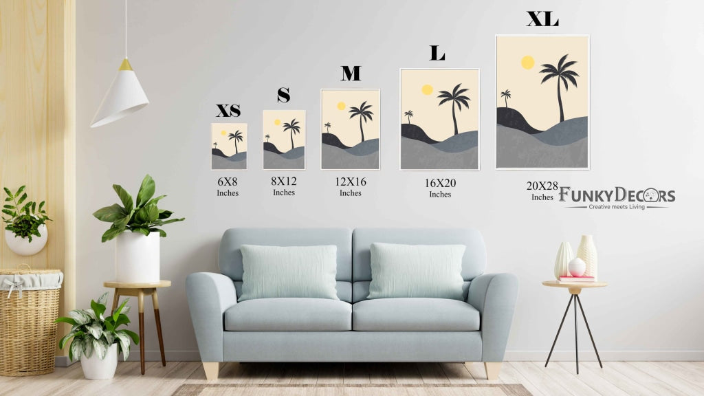 The Sunset Point - Nature Art Frame For Wall Decor- Funkydecors Posters Prints & Visual Artwork