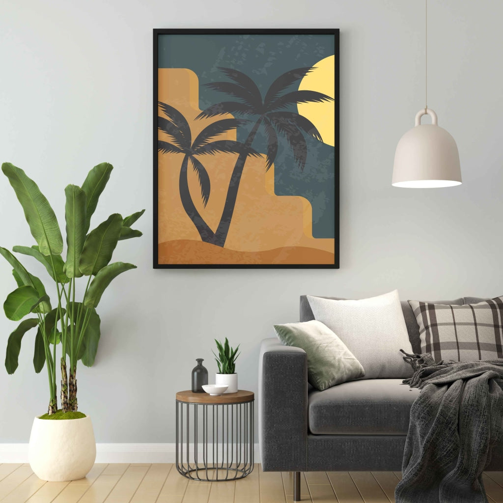 The Sunset Point - Nature Art Frame For Wall Decor- Funkydecors Xs / Black Posters Prints &amp; Visual