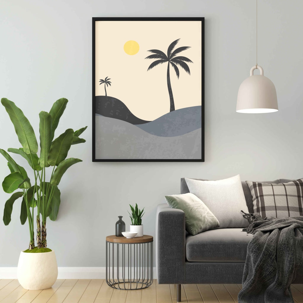 The Sunset Point - Nature Art Frame For Wall Decor- Funkydecors Xs / Black Posters Prints &amp; Visual