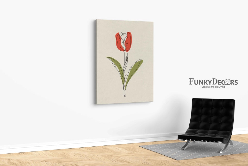 The Tulip Touch - Nature Art Frame For Wall Decor- Funkydecors Posters Prints &amp; Visual Artwork