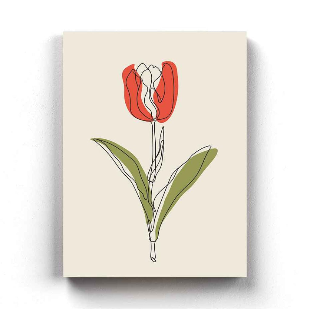 The Tulip Touch - Nature Art Frame For Wall Decor- Funkydecors Xs / Canvas Posters Prints & Visual