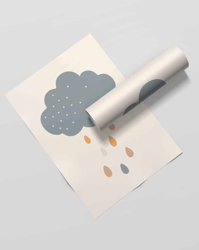 The Weather Art - Minimal Frame For Wall Decor- Funkydecors Xs / Roll Posters Prints & Visual