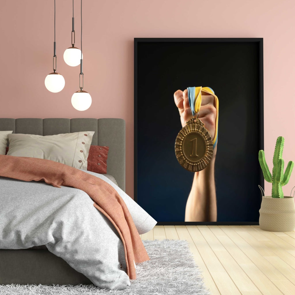 The Winner - Sports Art Frame For Wall Decor- Funkydecors Xs / Black Posters Prints &amp; Visual Artwork