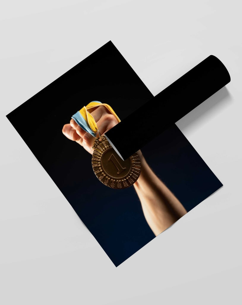 The Winner - Sports Art Frame For Wall Decor- Funkydecors Xs / Roll Posters Prints &amp; Visual Artwork