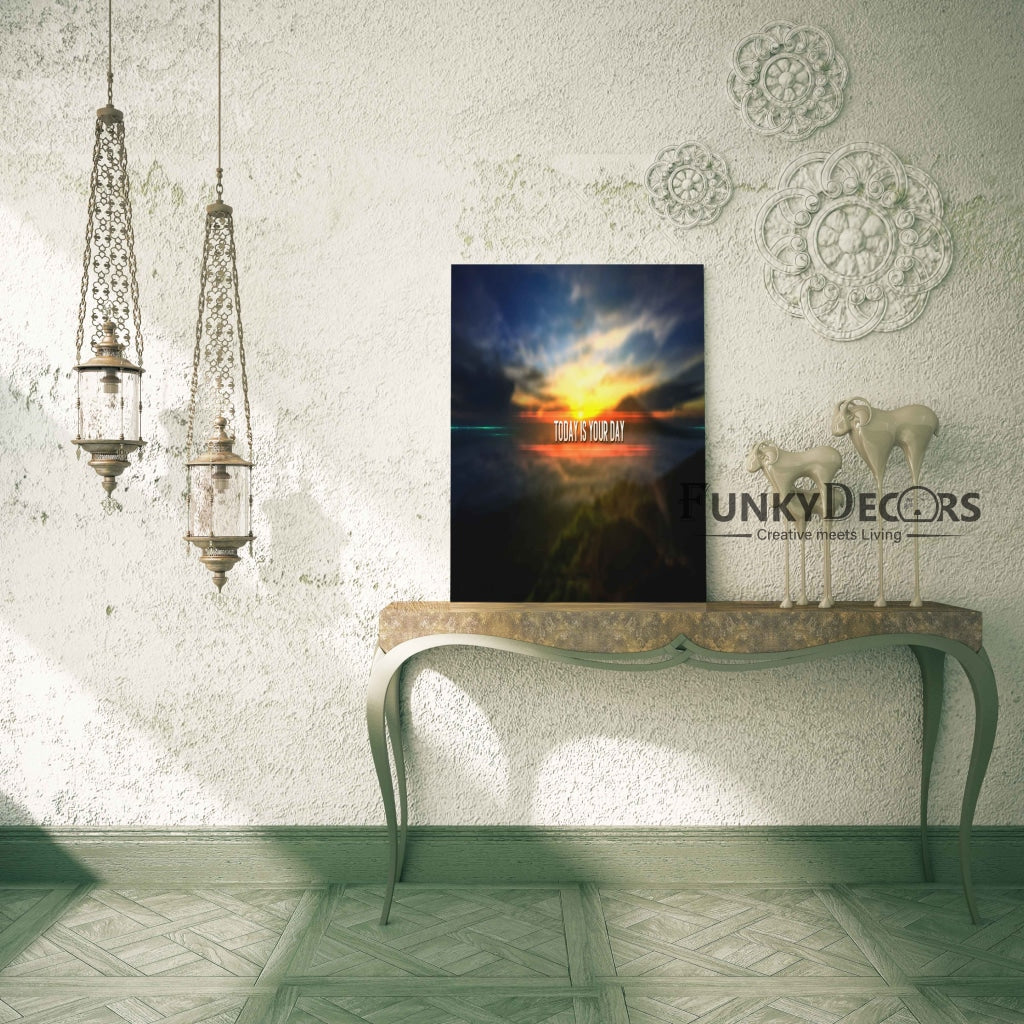 This Is Your Day - Motivation Quotes Art Frame For Wall Decor- Funkydecors Posters Prints &amp; Visual
