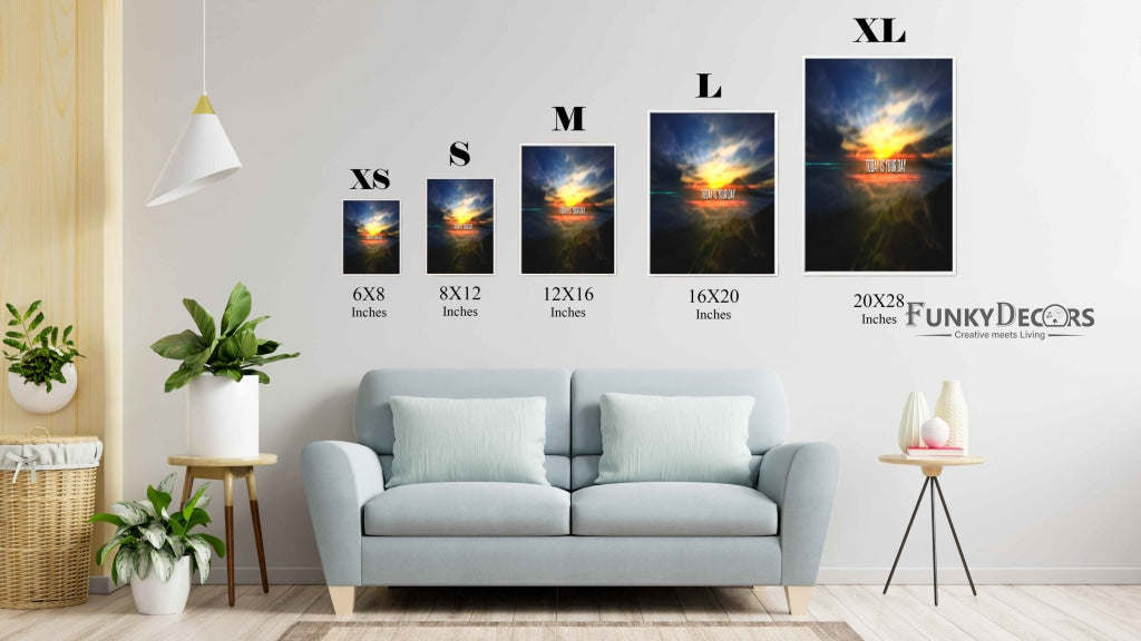 This Is Your Day - Motivation Quotes Art Frame For Wall Decor- Funkydecors Posters Prints &amp; Visual
