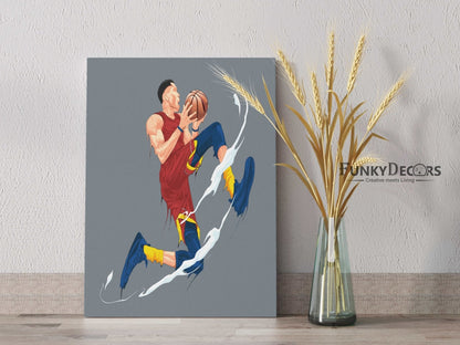 Throwball - Sports Art Frame For Wall Decor- Funkydecors Posters Prints & Visual Artwork