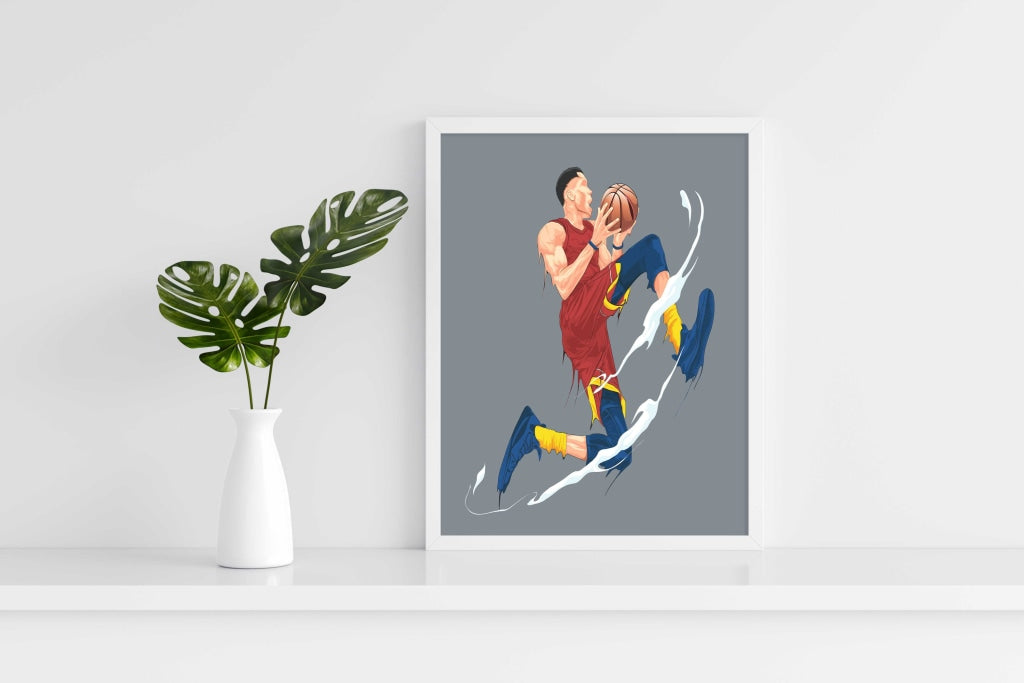 Throwball - Sports Art Frame For Wall Decor- Funkydecors Xs / White Posters Prints & Visual Artwork