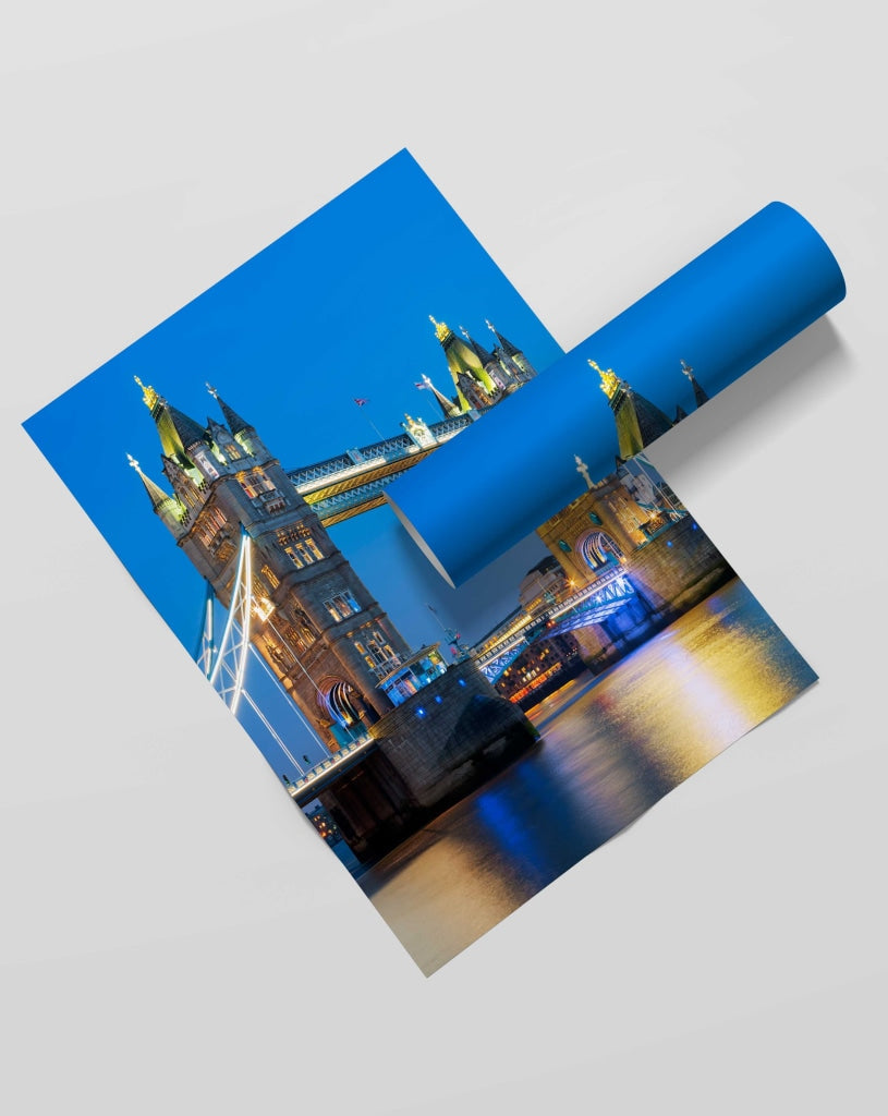 Tower Bridge - Architectural Art Frame For Wall Decor- Funkydecors Xs / Roll Posters Prints &amp; Visual
