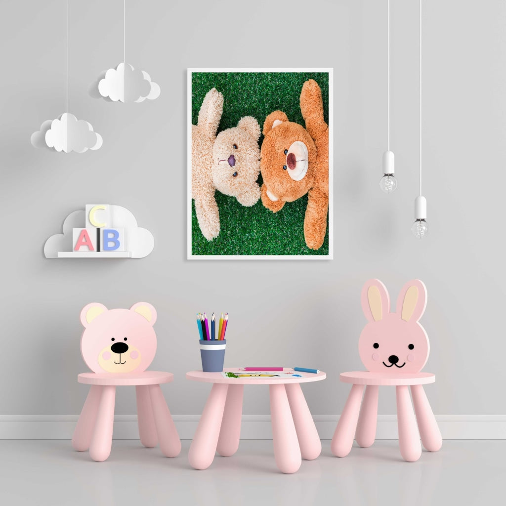 U And Me - Nursery Art Frame For Wall Decor- Funkydecors Xs / White Posters Prints &amp; Visual Artwork