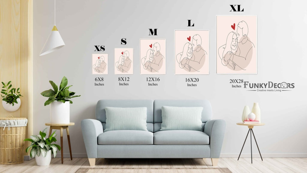 U Complete Me - Love Art Frame For Wall Decor- Funkydecors Posters Prints &amp; Visual Artwork
