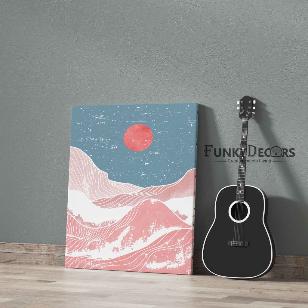 Under The Moon - Minimal Art Frame For Wall Decor- Funkydecors Posters Prints &amp; Visual Artwork