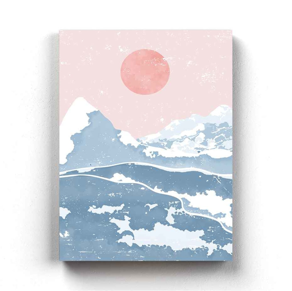 Under The Moon - Minimal Art Frame For Wall Decor- Funkydecors Xs / Canvas Posters Prints & Visual