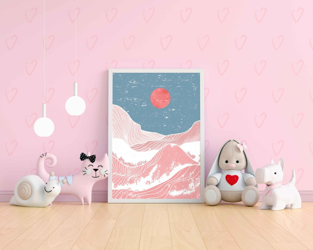 Under The Moon - Minimal Art Frame For Wall Decor- Funkydecors Xs / White Posters Prints &amp; Visual