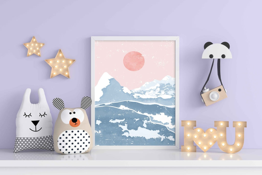 Under The Moon - Minimal Art Frame For Wall Decor- Funkydecors Xs / White Posters Prints &amp; Visual