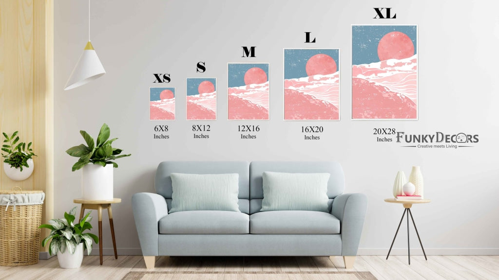 Under The Moon - Nature Art Frame For Wall Decor- Funkydecors Posters Prints & Visual Artwork