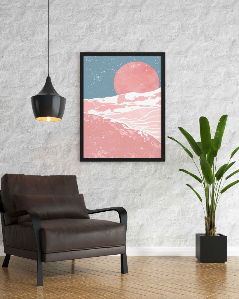 Under The Moon - Nature Art Frame For Wall Decor- Funkydecors Xs / Black Posters Prints & Visual