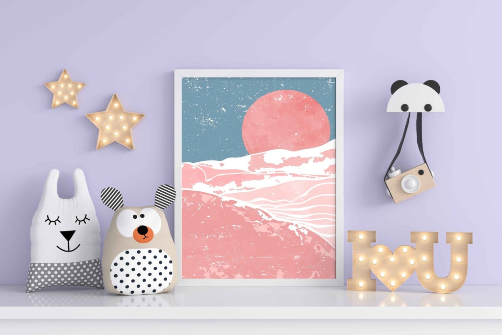 Under The Moon - Nature Art Frame For Wall Decor- Funkydecors Xs / White Posters Prints & Visual