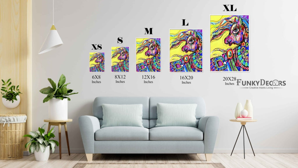 Unicorn Pop Art Frame For Wall Decor- Funkydecors Posters Prints &amp; Visual Artwork