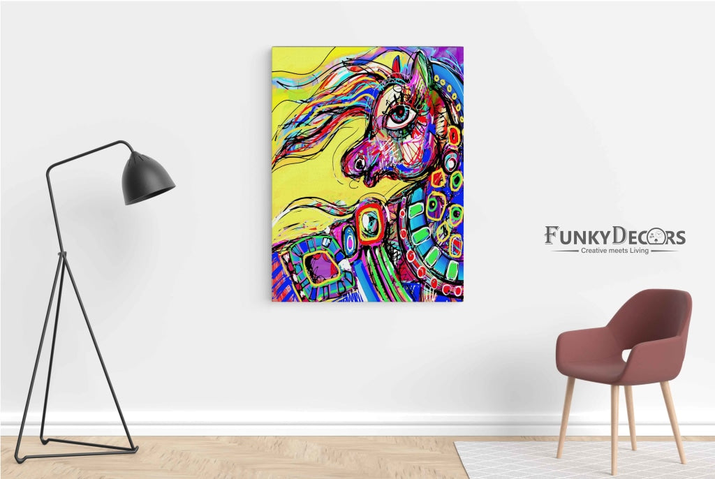 Unicorn Pop Art Frame For Wall Decor- Funkydecors Posters Prints &amp; Visual Artwork