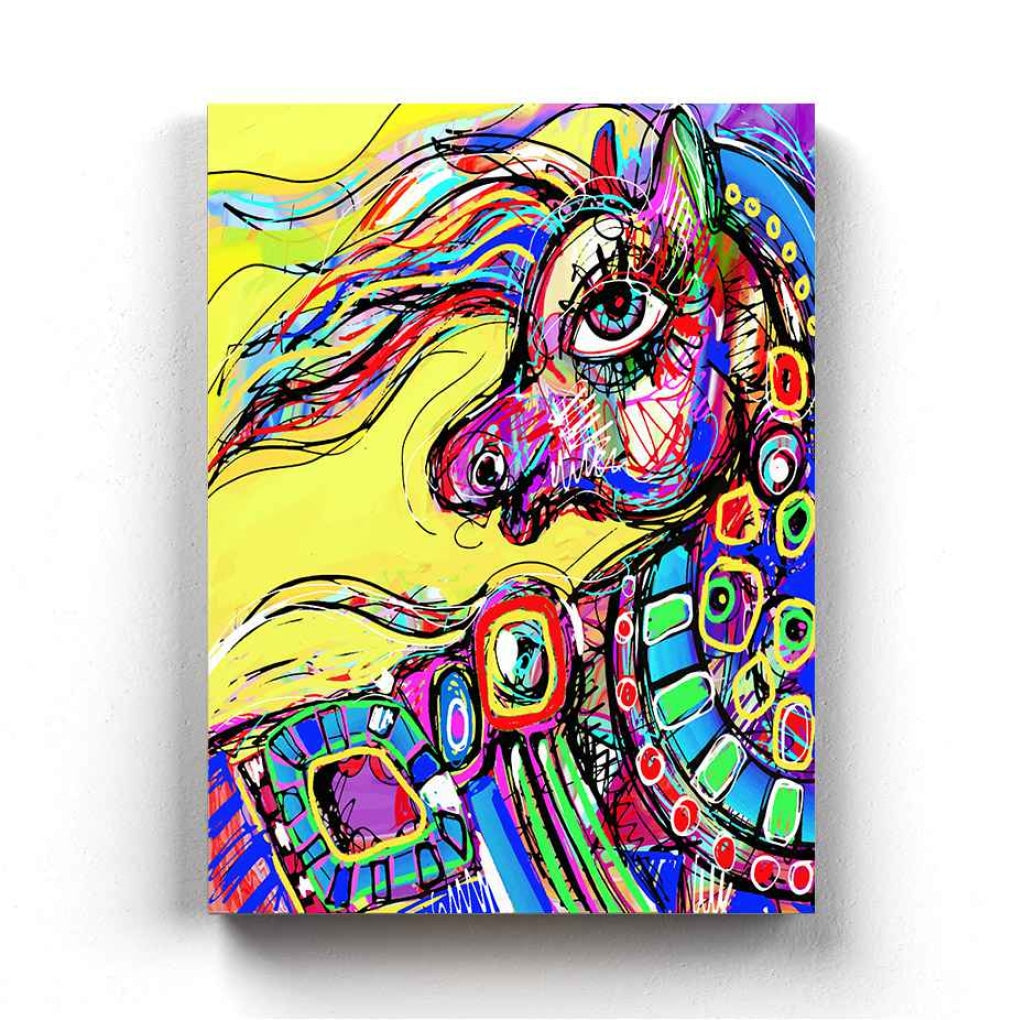 Unicorn Pop Art Frame For Wall Decor- Funkydecors Xs / Canvas Posters Prints &amp; Visual Artwork