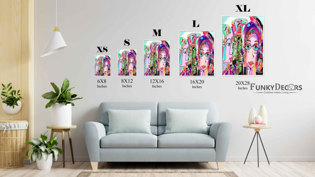 Vibrant Vision Pop Art Frame For Wall Decor- Funkydecors Posters Prints & Visual Artwork