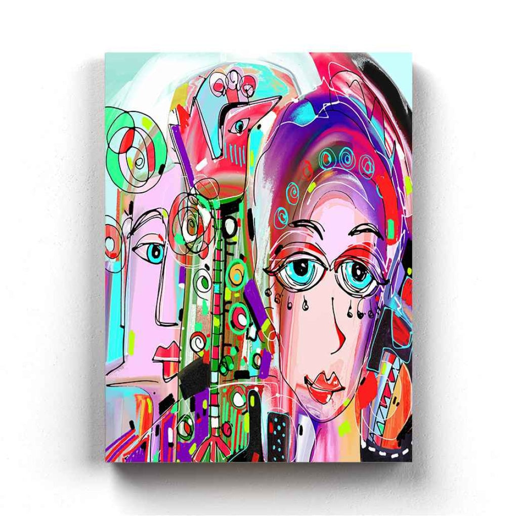 Vibrant Vision Pop Art Frame For Wall Decor- Funkydecors Xs / Canvas Posters Prints & Visual Artwork