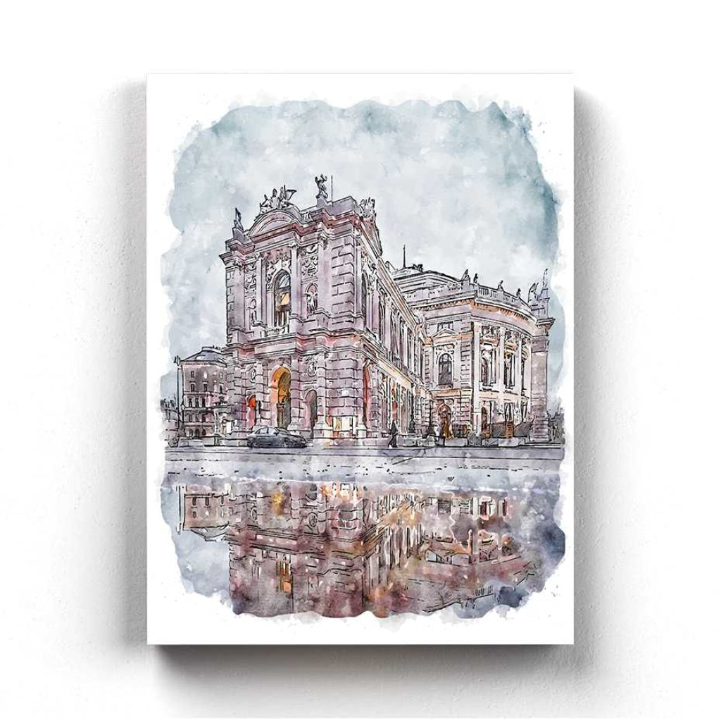 Vintage Architectural Art Frame For Wall Decor- Funkydecors Xs / Canvas Posters Prints &amp; Visual