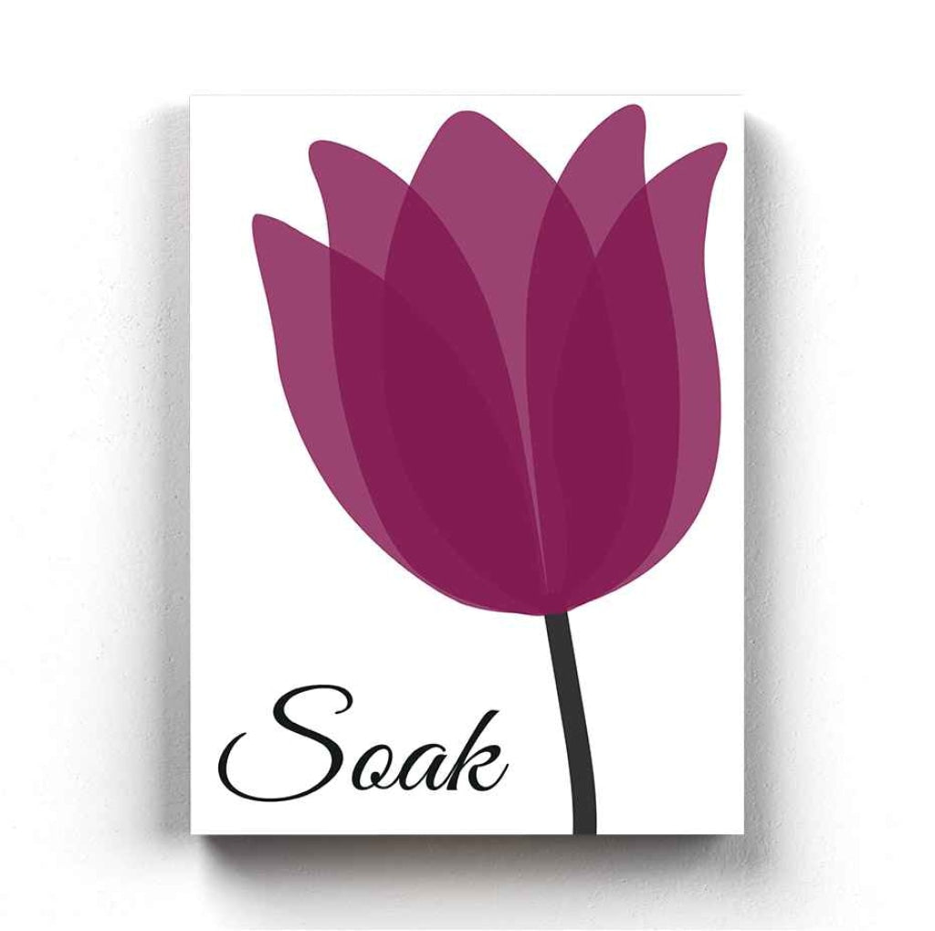 Violet Floral Art Frame For Wall Decor- Funkydecors Xs / Canvas Posters Prints & Visual Artwork