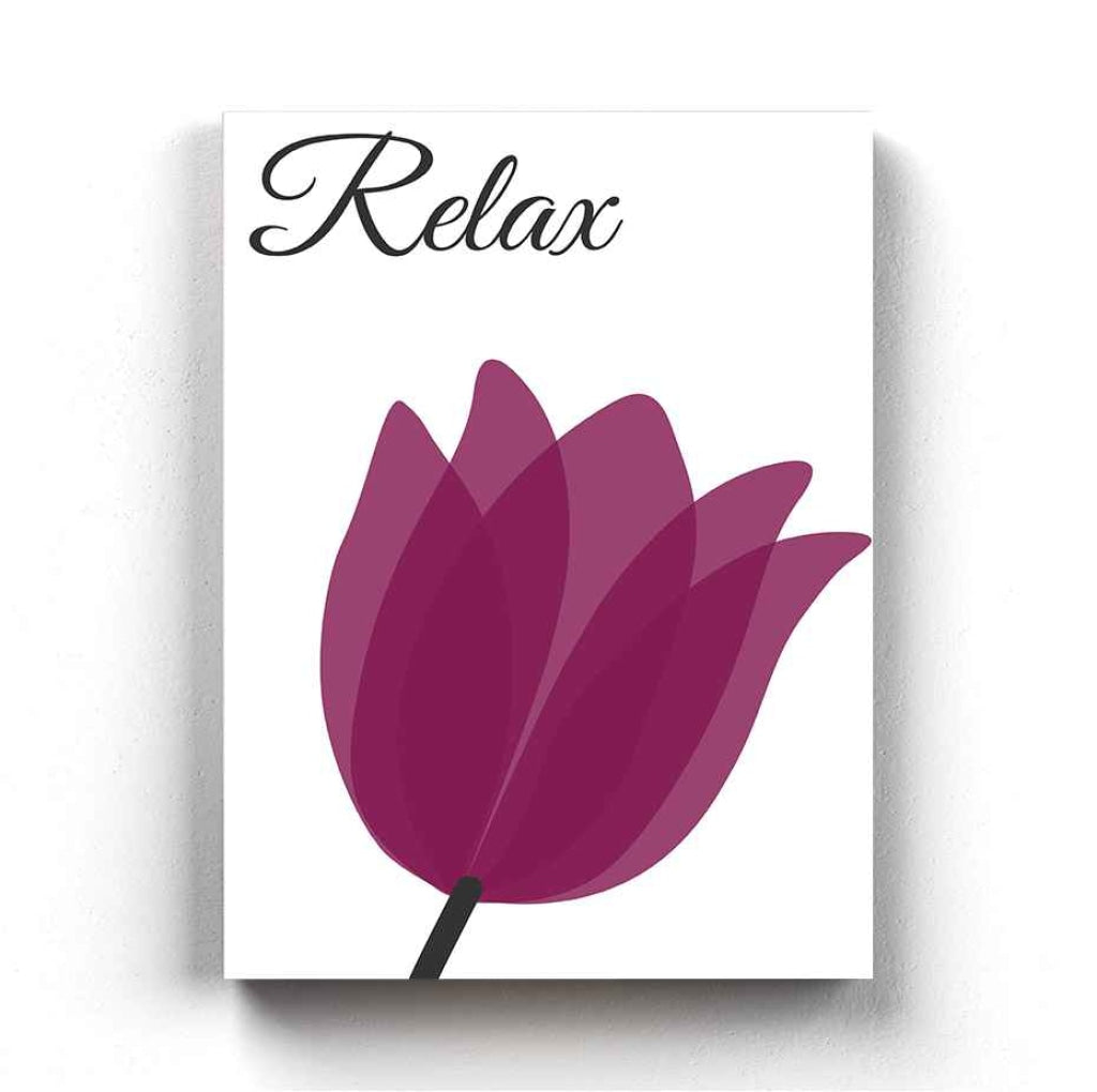 Violet Floral Art Frame For Wall Decor- Funkydecors Xs / Canvas Posters Prints &amp; Visual Artwork