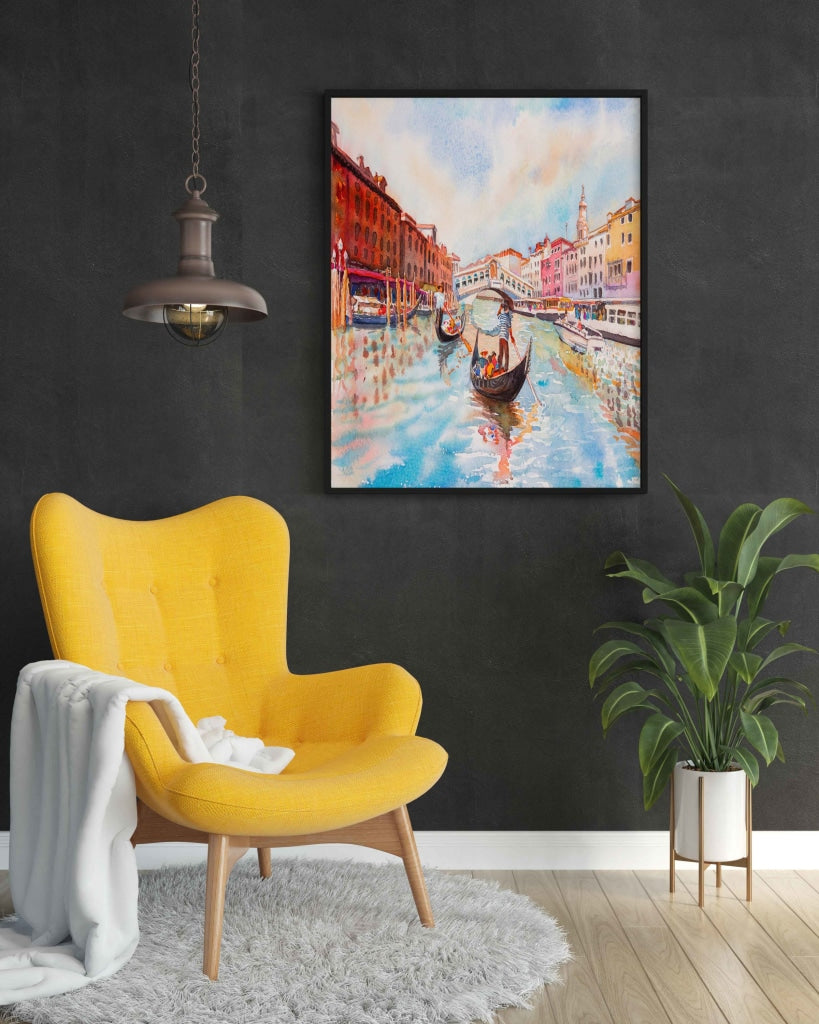Visions Of Water - Travel Art Frame For Wall Decor- Funkydecors Xs / Black Posters Prints &amp; Visual