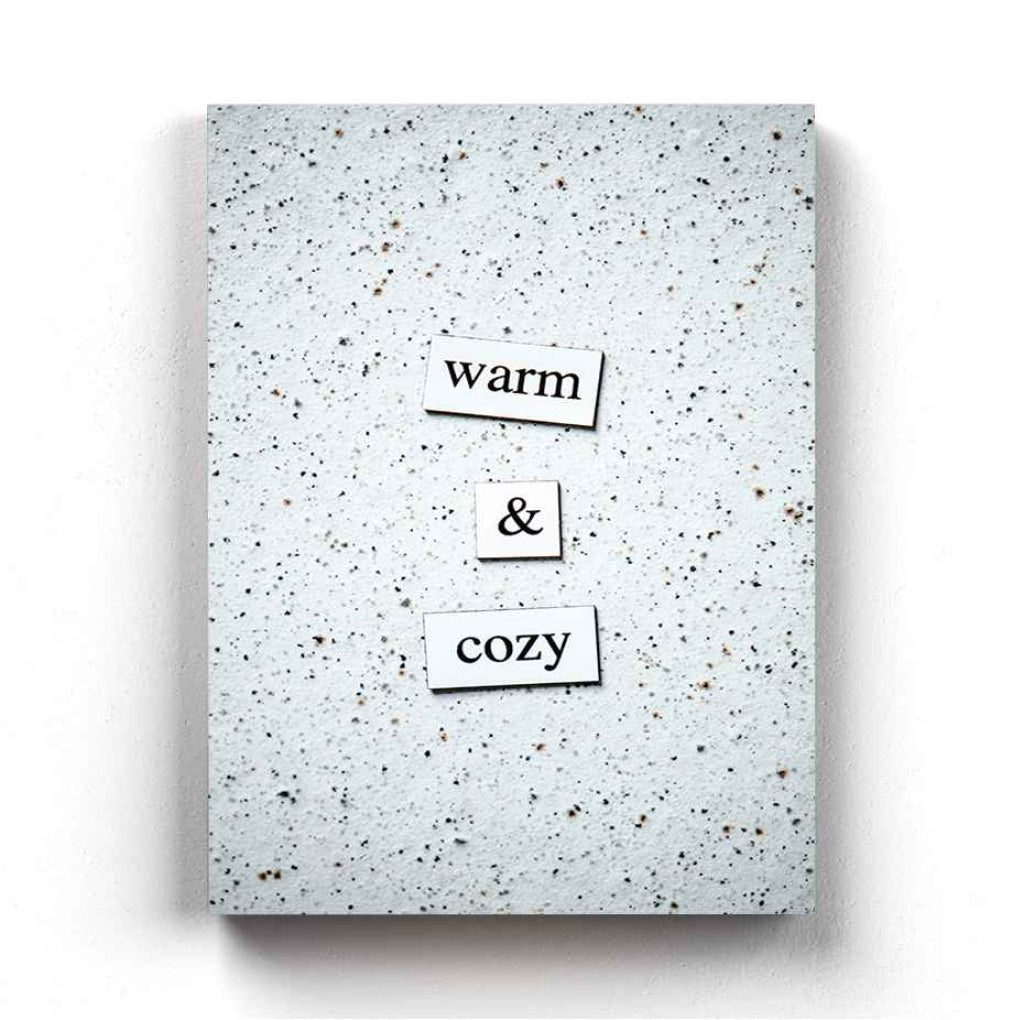 Warm And Cozy - Quotes Art Frame For Wall Decor- Funkydecors Xs / Canvas Posters Prints & Visual
