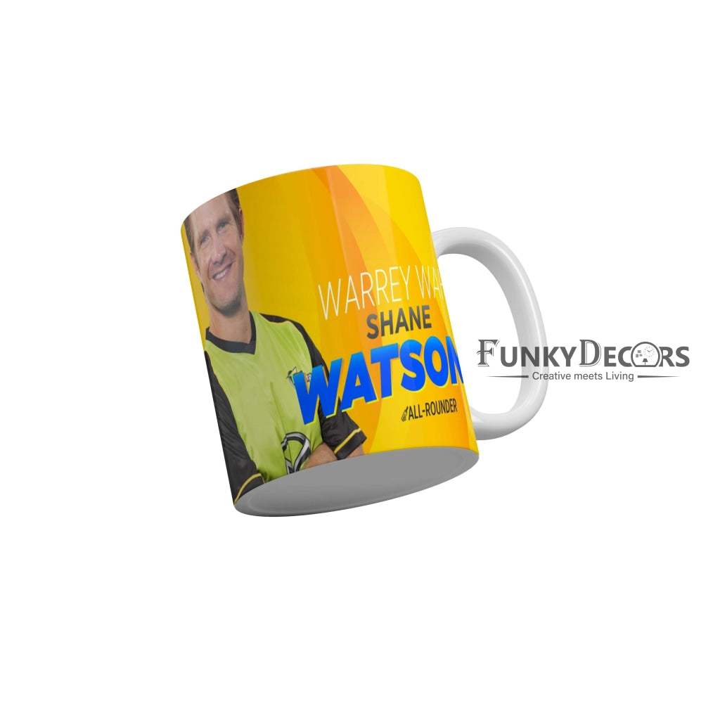 Warry Wah Shane Watson All rounder CSK Coffee Ceramic Mug 350 ML-FunkyDecors