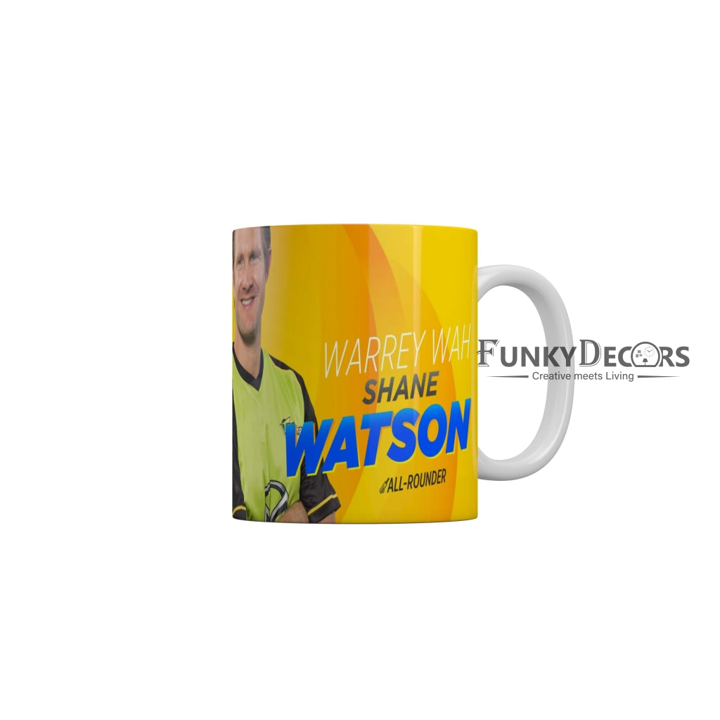 Warry Wah Shane Watson All rounder CSK Coffee Ceramic Mug 350 ML-FunkyDecors