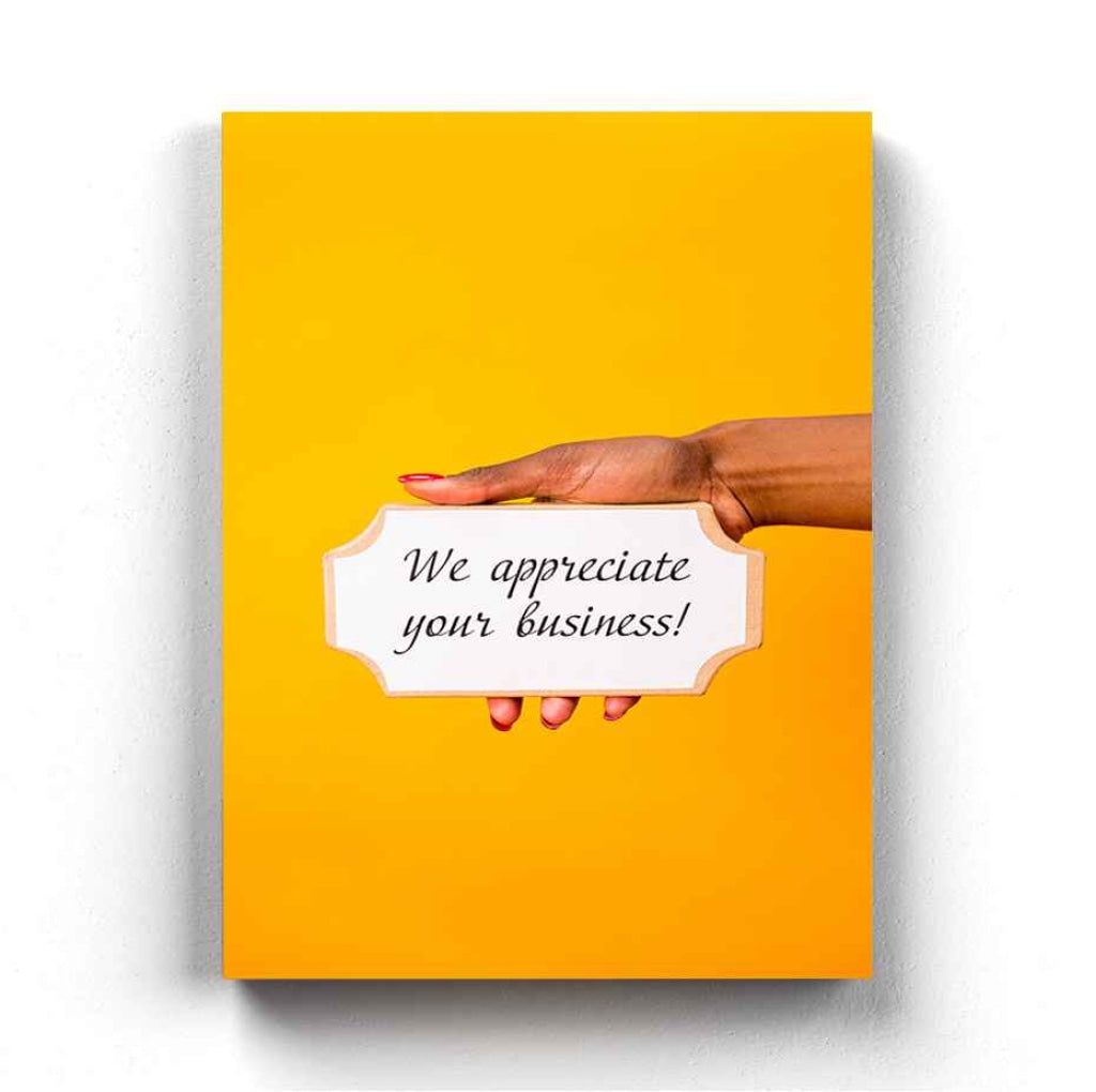 We Appreciate Your Business - Art Frame For Wall Decor- Funkydecors Xs / Canvas Posters Prints &