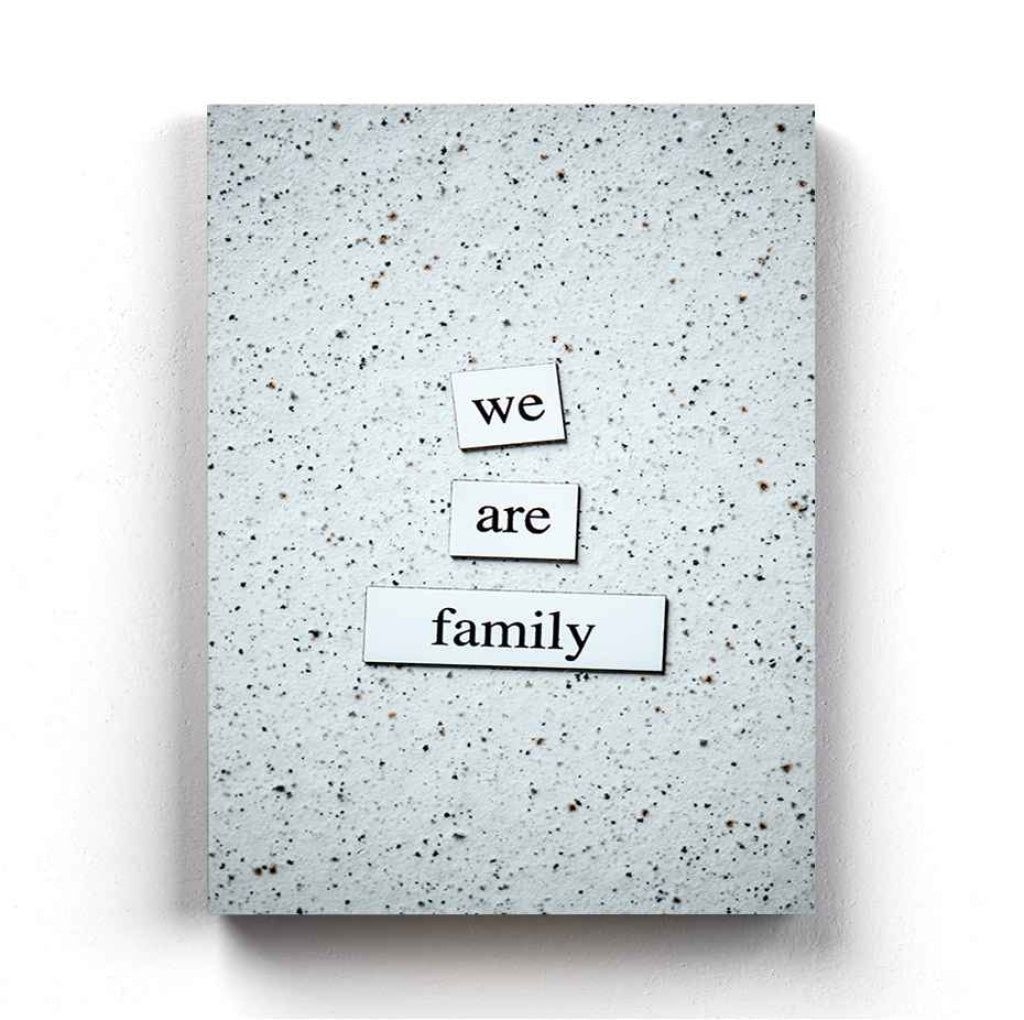 We Are Family - Love Quotes Art Frame For Wall Decor- Funkydecors Xs / Canvas Posters Prints &